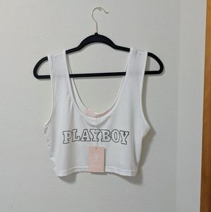 NWT Playboy Cropped Tank Top Missguided